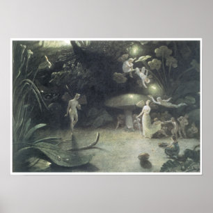 Scene uit de droom van een MidSummer Night, 1832 Poster