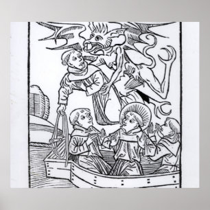 Scène uit de "Navigatie van St. Brendan" Poster