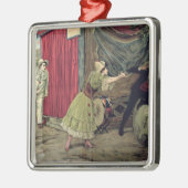Scène uit de opera "Pagliacci" Metalen Ornament (Links)