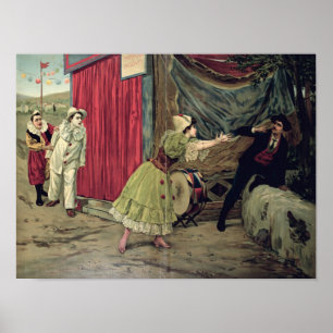 Scène uit de opera "Pagliacci" Poster