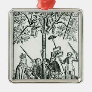 Scene uit de "Shepherd's Oracles" Metalen Ornament