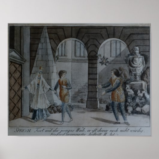 Scène uit 'The Magic Flute' Poster (Voorkant)