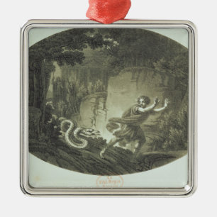 Scène uit 'The Magic Flute' van Mozart Metalen Ornament