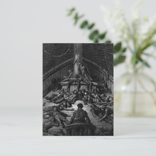 Scène uit 'The Rime of the Ancient Mariner' 3 Briefkaart (Staand voorkant)