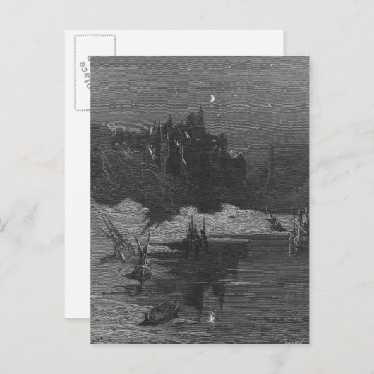 Scène uit 'The Rime of the Ancient Mariner' 4 Briefkaart (Voorkant / Achterkant)