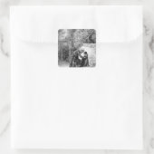 Scene uit 'The Rime of the Ancient Mariner', Vierkante Sticker (Tas)