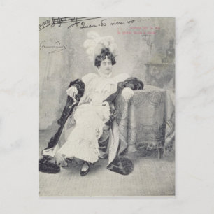 Scène uit wet II van de opera "La Boheme" Briefkaart