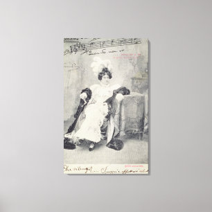 Scène uit wet II van de opera "La Boheme" Canvas Afdruk