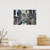 Scène urbaine à Venise Poster (Cuisine)