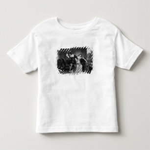 Scène van de brief van de neef kinder shirts