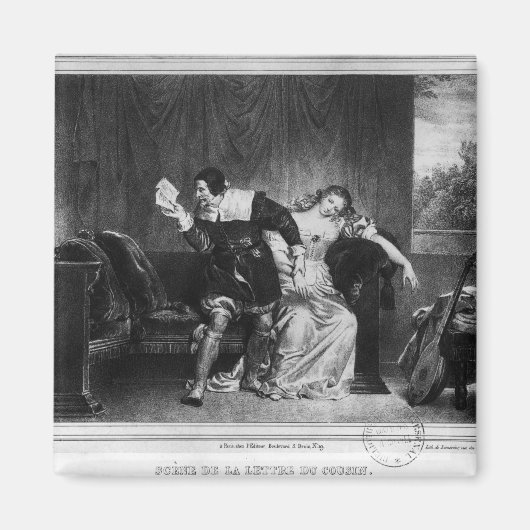 Scène van de brief van de neef magneet (Voorkant)