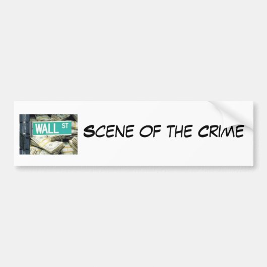 Scène van de misdaad bumpersticker (Voorkant)
