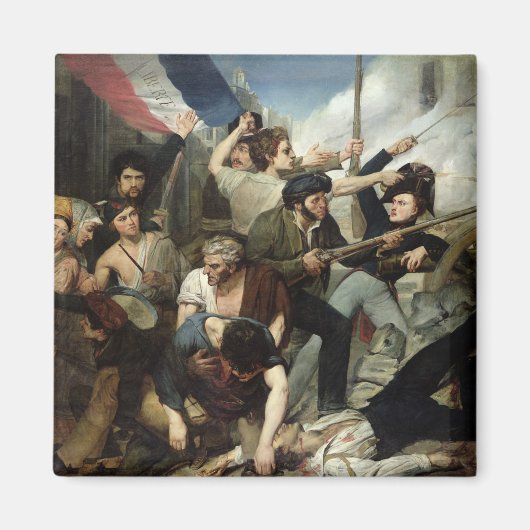 Scène van de Revolutie van 1830 Magneet (Voorkant)