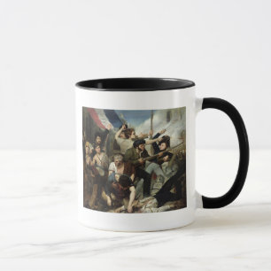 Scène van de Revolutie van 1830 Mok