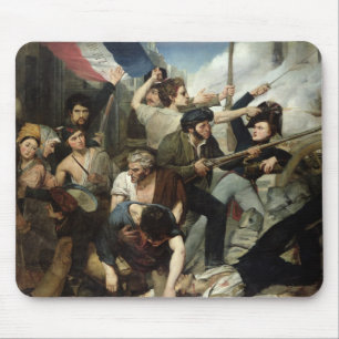 Scène van de Revolutie van 1830 Muismat