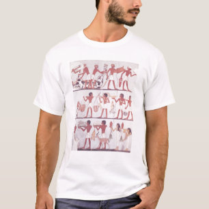 Scène van slagers en bedienden t-shirt