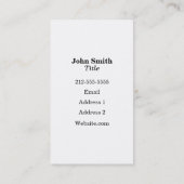 Scènebord Visitekaartje (Achterkant)