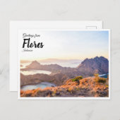 Scenery briefkaart - Padar Island, Flores, Indones (Voorkant / Achterkant)