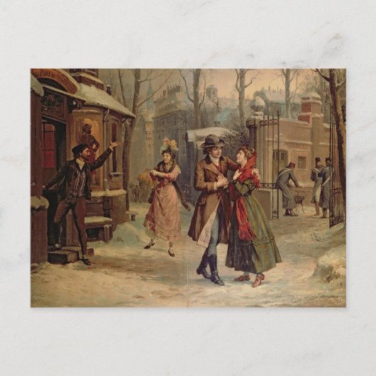 Scenery for the scene with Mimi and Rodolfo Briefkaart (Voorkant)