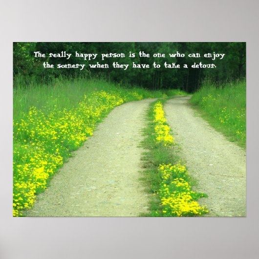 Scenery on a Detour Poster (Voorkant)