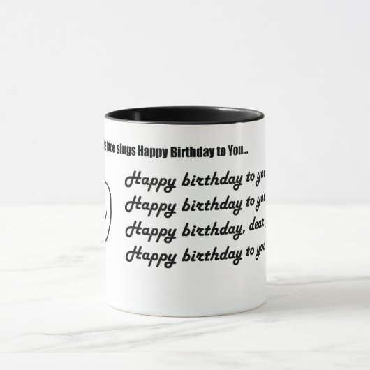 Scènes à faire face zingt Happy Birthday.. Mok (Midden)