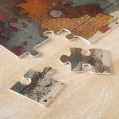 Scènes animales vintages Jigsaw Puzzle (Côté)