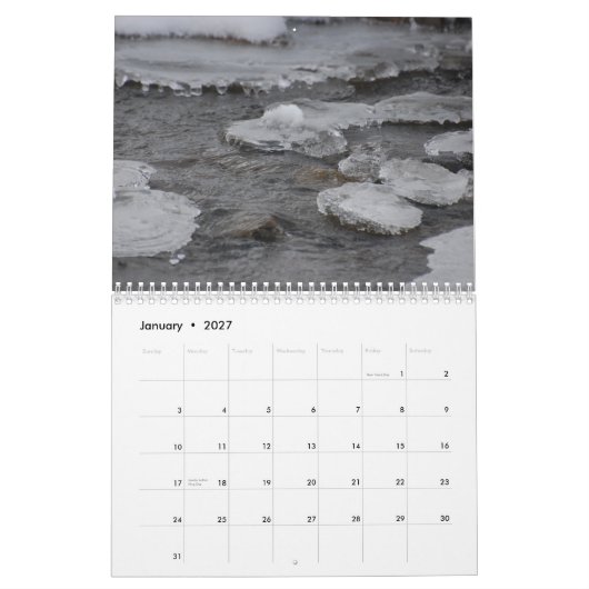 Scènes de calendrier de la nature 2010 (Jan 2027)