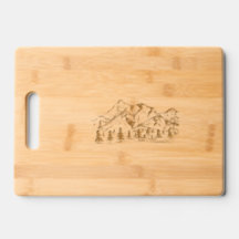Scènes de montagne avec forêt de conifères