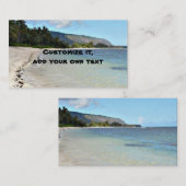 Scènes de plage carte de visite (Devant / Derrière)