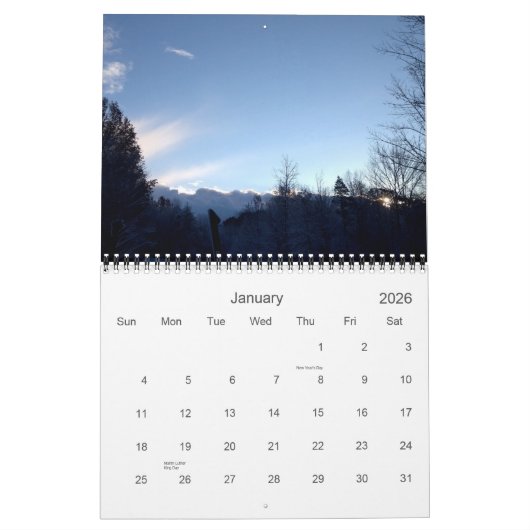 Scènes Du Calendrier Nature (Jan 2026)