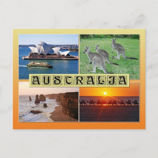 Scenes from Australia Briefkaart (Voorkant)