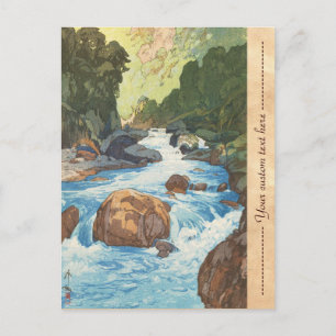 Scènes in de Japanse Alpen, de Kurobe River Yoshid Briefkaart