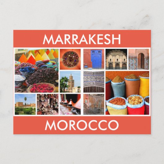 scènes marrakesh marocco briefkaart (Voorkant)