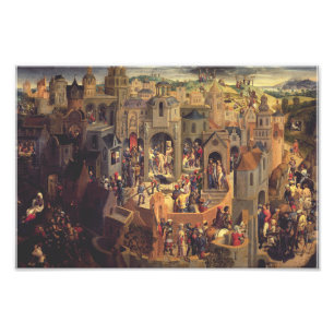 Scènes uit de kruisiging van Christus Foto Afdruk
