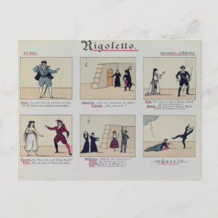 Scènes uit de opera "Rigoletto" Briefkaart