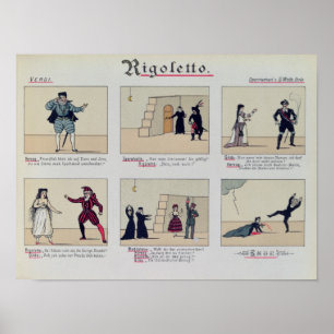 Scènes uit de opera "Rigoletto" Poster