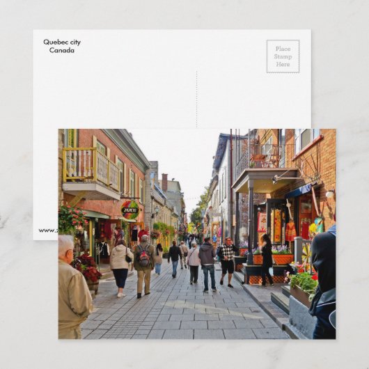 Scènes uit Quebec City Briefkaart (Voorkant / Achterkant)