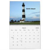 Scènes van de buitenbanken kalender (Mar 2026)