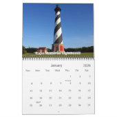 Scènes van de buitenbanken kalender (Jan 2026)