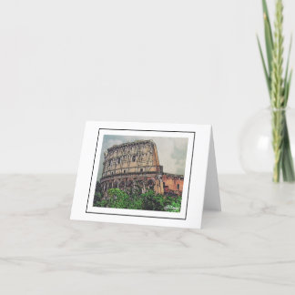 Scènes van de "Rome Notecard" Bedankkaart