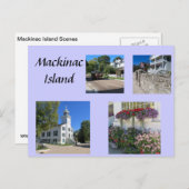 Scènes van Mackinac Briefkaart (Voorkant / Achterkant)