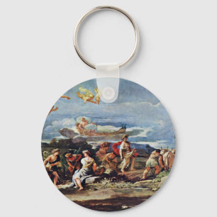Scènes van mythologie: Vertumnus en Pomona door G Sleutelhanger