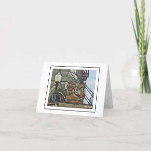 Scènes van New Orleans Notecard Bedankkaart