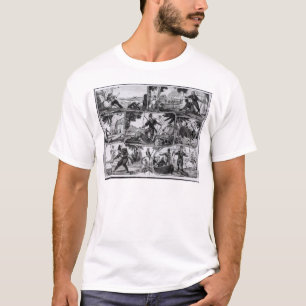 Scenes van 'Robinson Crusoe' van Daniel Defoe T-shirt