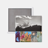 Scènes van Sedona Collage Photo Magnet Magneet (Voorkant / Achterkant)