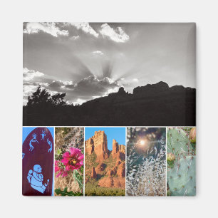 Scènes van Sedona Collage Photo Magnet Magneet