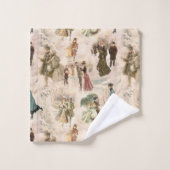 Scènes vintages d'hiver (Gant de toilette)