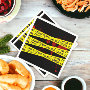 Scènetape politie misdaad servet