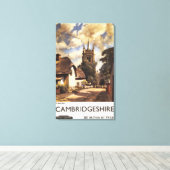 Scenic Country View British Railways Poster Canvas Afdruk (Insitu (Houten vloer))