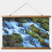 Scenic Forest Waterfall Landscape Hangend Wandkleed (Voorkant)